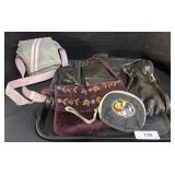 Cool Cam,Leather Purse, Floral Purse.;