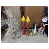 Christmas Candle Blow Molds, Decorative Penguins
