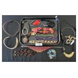 Lot Of Costume Jewelry, Necklaces, Bracelets.