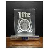 Advertising Miller Lite Light Up Clock.