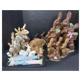 Rabbit Figures, Easter Rabbit Figurines.