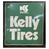 Kelly Springfield Tires Metal Sign.