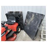 3 Heavy Duty Plastic Pallets.