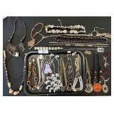 Lot Of Costume Jewelry, Necklaces & Earrings.