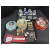 Vintage Souvenir Snow Globes, Sewing Notions.