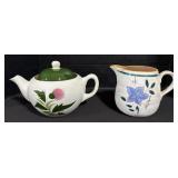 Stangl Loggery Terrarose Pitcher & Teapot.
