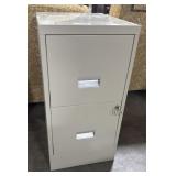 Pressed Steel Filing Cabinet.