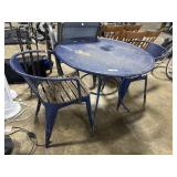 Vtg Steel Patio Table.