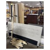 Upholstered Button-Tufted Headboard & Bed Frame.