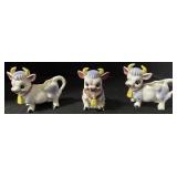 Ceramic Cow Planters & Sugar Jar.