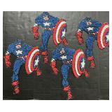4 1977 Popcorn Captain America Signs.