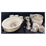 Pfaltzgraff Ceramic Punchbowl & Mugs, Large Bowl.