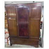 Vtg Edwardian Style Wardrobe.