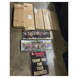 NASCAR Racing Adv Posters & Kendall Oil Sign.