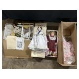 4 Dolls (Danbury Mint, England, Italy)