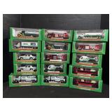 15 Mini Hess Trucks.