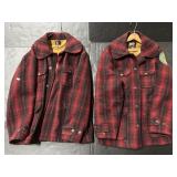 Pair Of Woolrich Plaid Wool Hunting Coats.