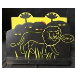Vintage Ikea Lion Safari Lamp.