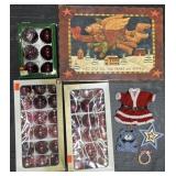 Christmas Ornaments, Teddy Bear Gift Box.