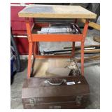 Steel Toolbox, Hand Tools, Workbench.