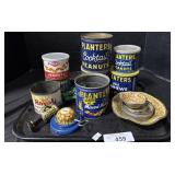 Planters Peanuts Bowls, Cans, Peanut Chopper.