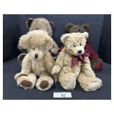 Lot Of 4 Teddy Bears, Joyful Beans, Willsmith Bear