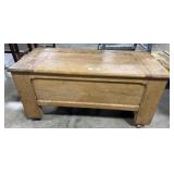 Vtg White Oak Blanket Chest.