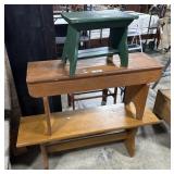 (3) Farmhouse Style Benches.