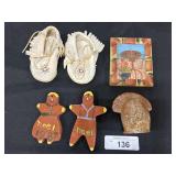Huberhaus Redware Ornaments & Turkey Figure