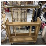 Brass Quilt Rack, Mid Century Shoe/Book Shelf.