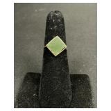 14 KT Gold Peridot Ring.