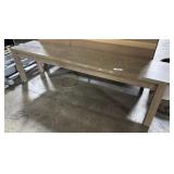 Grayed Oak Bench.