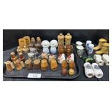 Large Lot Of Various S&P Shakers, Souvenirs.