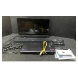 Vizio TV, Bose TV Speaker, Lg Blue Ray Player.