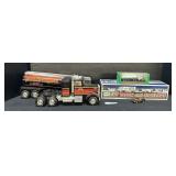 Pressed Steel Harley Davidson Truck, Hess Trucks