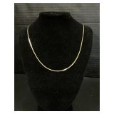 14 KT Italian Gold Snake Chain Necklace.