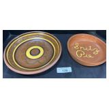 Breininger & Huberhaus Pa Redware Shallow Bowls