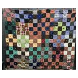 Thick Flannel Patchwork Quilt.