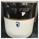 5 Gal Two Tone Stoneware Crock.