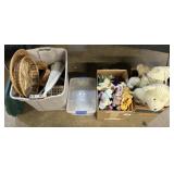 Ty Beanie Babies, Plush Toys, Baskets, Fan.