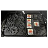 Cast Iron Candle Holders, Trivets & Ashtrays.