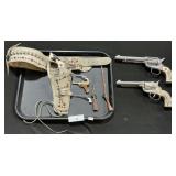 Cap Guns, Fanner, Stallion, Texan Jr. W/ Holster.