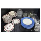 Pfaltsgraff Plates, Glasses, Jars.
