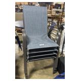 (4) Mesh Patio Chairs.