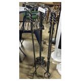 Wrought Iron Fireplace Tending Tools.