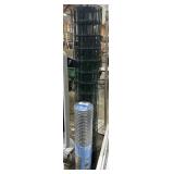 2x25ft Galvanized Wire Fence, 4ft Partial Roll Of