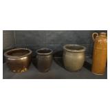 Ceramic Crocks & Jug.