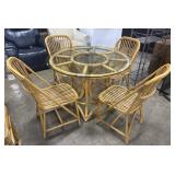 Bamboo & Rataan Dining Table.