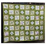 Princess Charlotte Style Folk Art Quilt.
