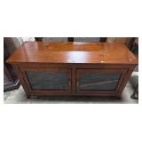 Modern Cherry Console Table.